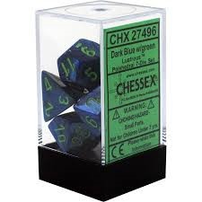 Picture of Chessex Lustrous Dark Blue w/green