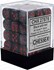 Picture of Chessex Velvet™ Dice 12mm d6 Black/red Dice Block™ 