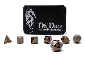 Picture of Orange Chromatic Dragon Dice Set