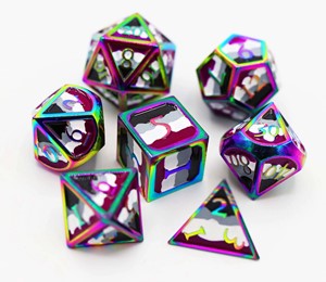 Picture of Pride Flag Metal Dice - Asexual Pride Flag