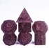 Picture of Burst Lightning Pink Glass Transparent Font Dice Set