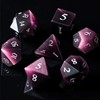 Picture of Deep Purple Cat Eye Gemstone Dice Set