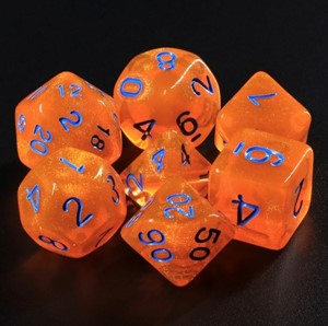 Picture of Aurora Pumpkin's Orange Dice Set