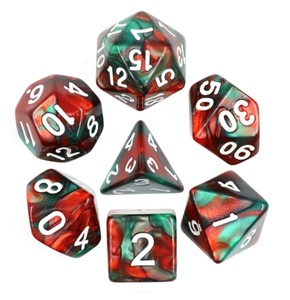 Picture of Blend Green + Red Dice Set