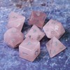 Picture of Gemstone Rose Quartz Dice Set