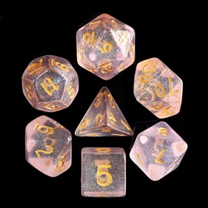 Picture of Pink Iridecent Dice Set