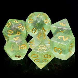 Picture of Green Iridecent Dice Set