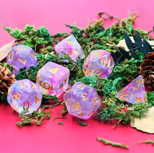 Picture of Luminous Violet Storm Dice Set