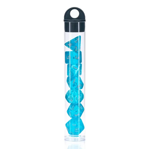 Picture of Mini Transparent Blue Dice Set