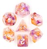 Picture of Pearl Swirl Purple+Orange Dice Set