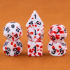 Picture of Red Point Splatter Dice Set