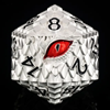 Picture of Titan Dragon Eye Silver wirh Red Eye D20