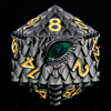 Picture of Titan D20 Dragon Eye Black with Green Eye
