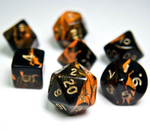 Picture of Jumbo Oblivion Pink Dice Set