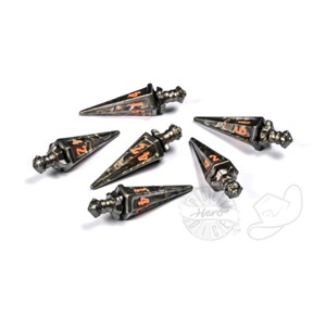 Picture of PolyHero Warrior 6d6 Swords Steel Grey