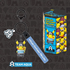 Picture of Team Aqua Picachu Villian Costume Key Ring