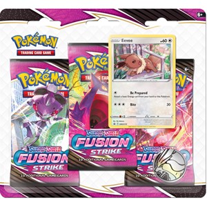 Picture of SWSH 8 Fusion Strike 3-Pack Eevee Pokemon