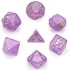 Picture of Purple Shimmer Gold Foil Dice Set