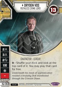 Picture of Dryden Vos - Ruthless Crime Lord Comes With Dice