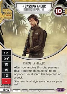 Picture of  Cassian Andor - Rebellion Operative Comes With Dice