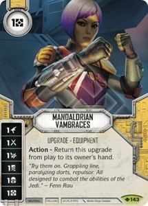 Picture of  Mandalorian Vambraces Comes With Dice