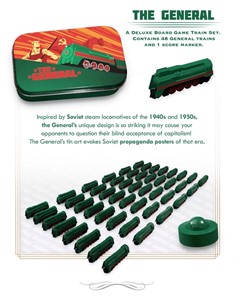 Picture of Deluxe Board Game Train Set Kickstarter- Green  trains