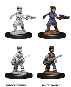 Picture of Halfling Female Rogue Pathfinder Deep Cuts Unpainted Miniatures