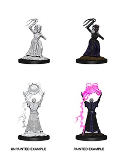 Picture of Drow Mage & Drow Priestess D&D Nolzur's Marvelous Unpainted Miniatures (W12)