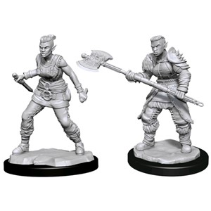 Picture of Orc Barbarian Female - D&D Nolzur's Marvelous Unpainted Miniatures (W13)